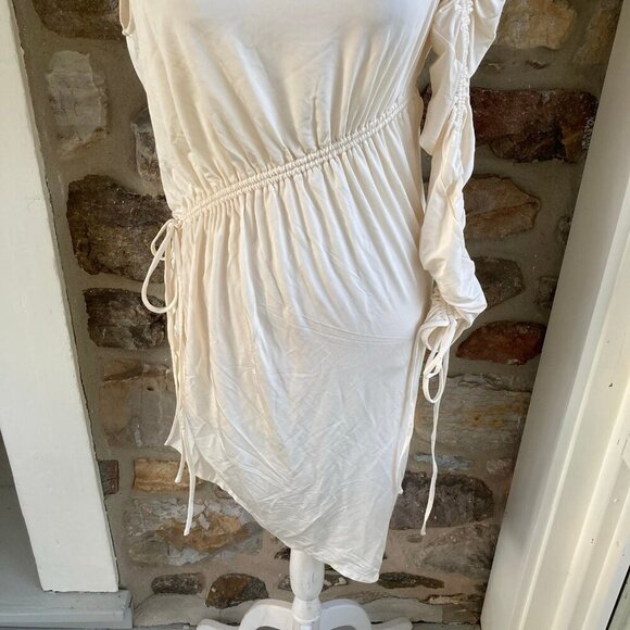 NWT L'Academie Lily Midi Dress Bone $258 Women’s Medium - Picture 5 of 12